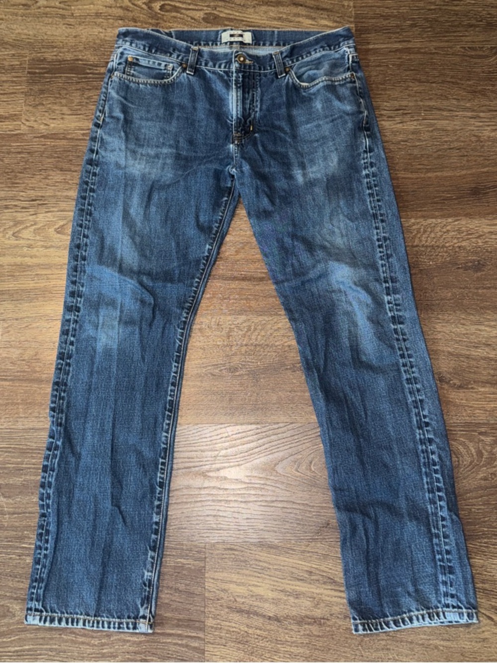 Joseph Abboud Men's Blue Denim Jeans - Classic Straight Fit